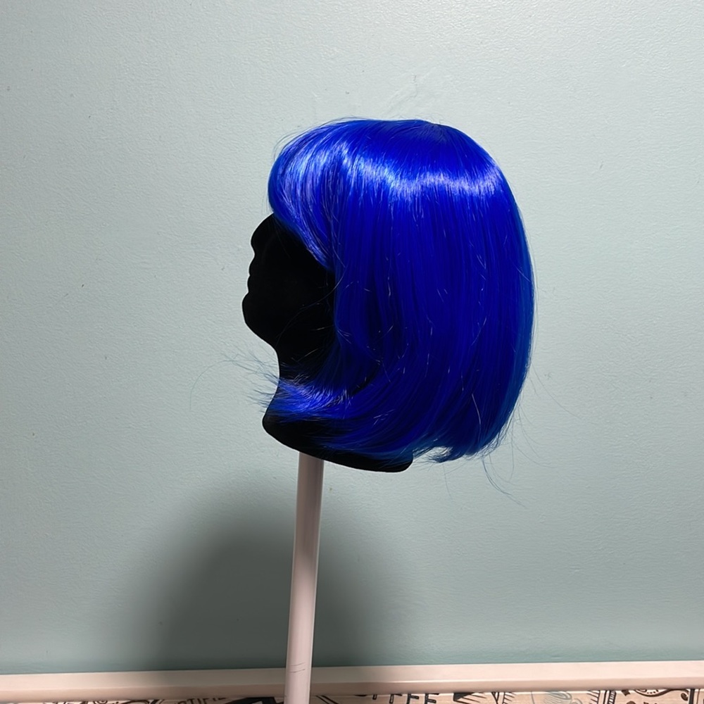 2/$50 Royal blue synthetic bob wig
